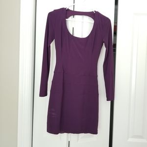 Plum colored cocktail dress